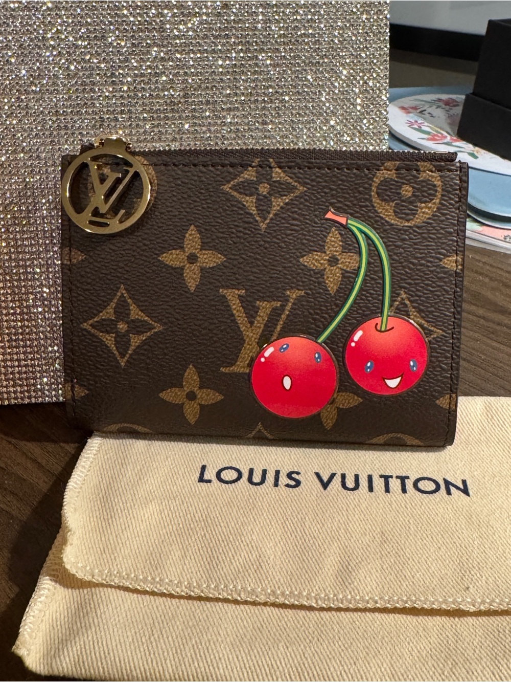 NEW Louis Vuitton x Murakami Cherries monogram Lisa wallet